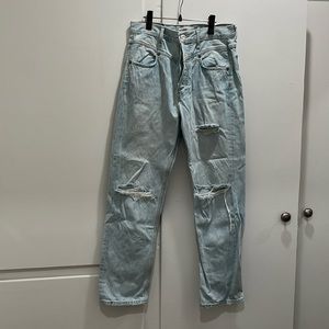 Re/done high rise jean